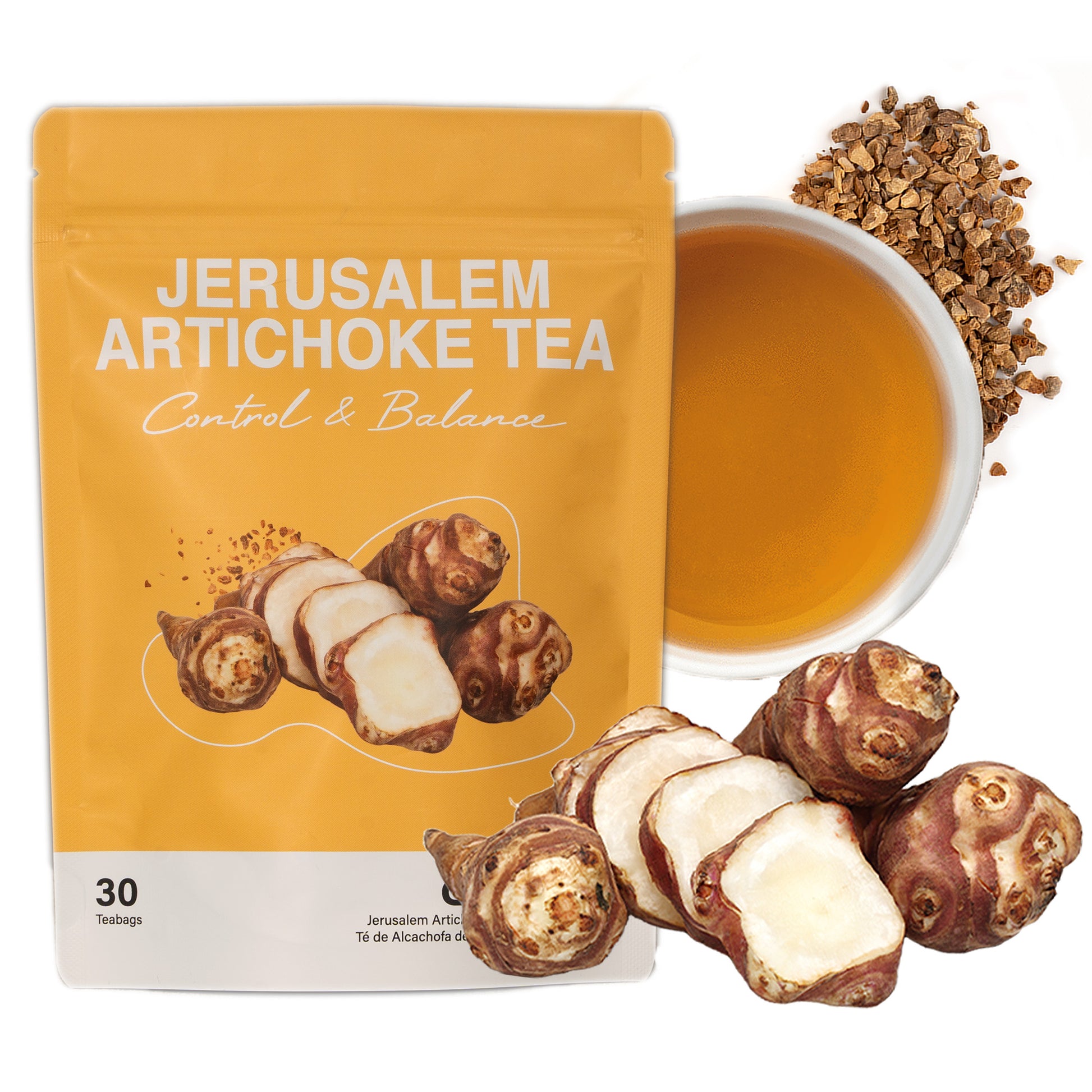 Jerusalem Artichoke Tea 30T | Natural Inulin