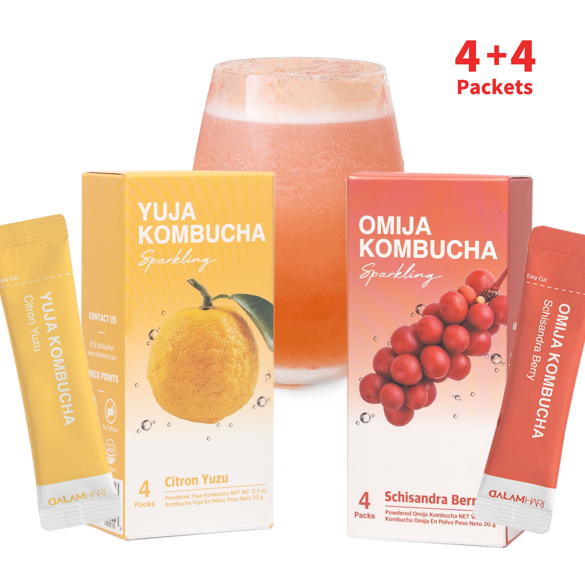 Schisandra Berry Omija & Citron Yuzu Kombucha Tea Powder