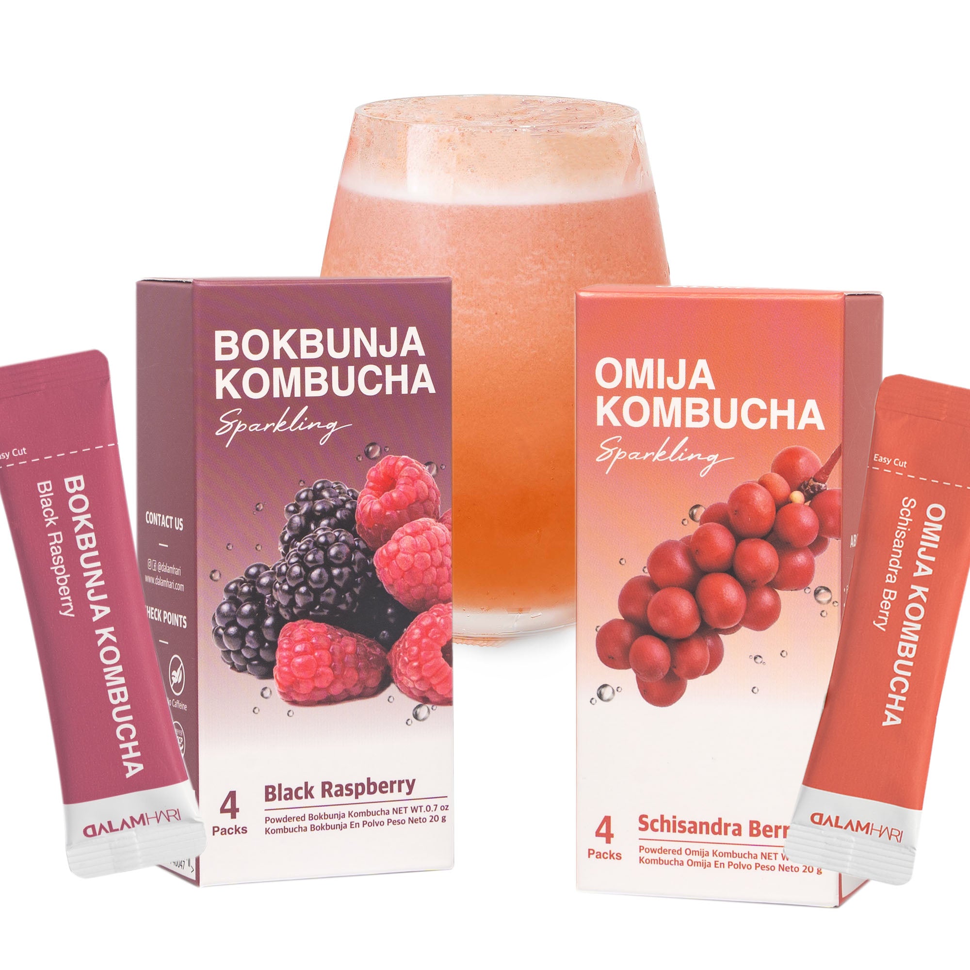 Schisandra Berry Omija & Black Raspberry Bokbunja Kombucha Tea Powder