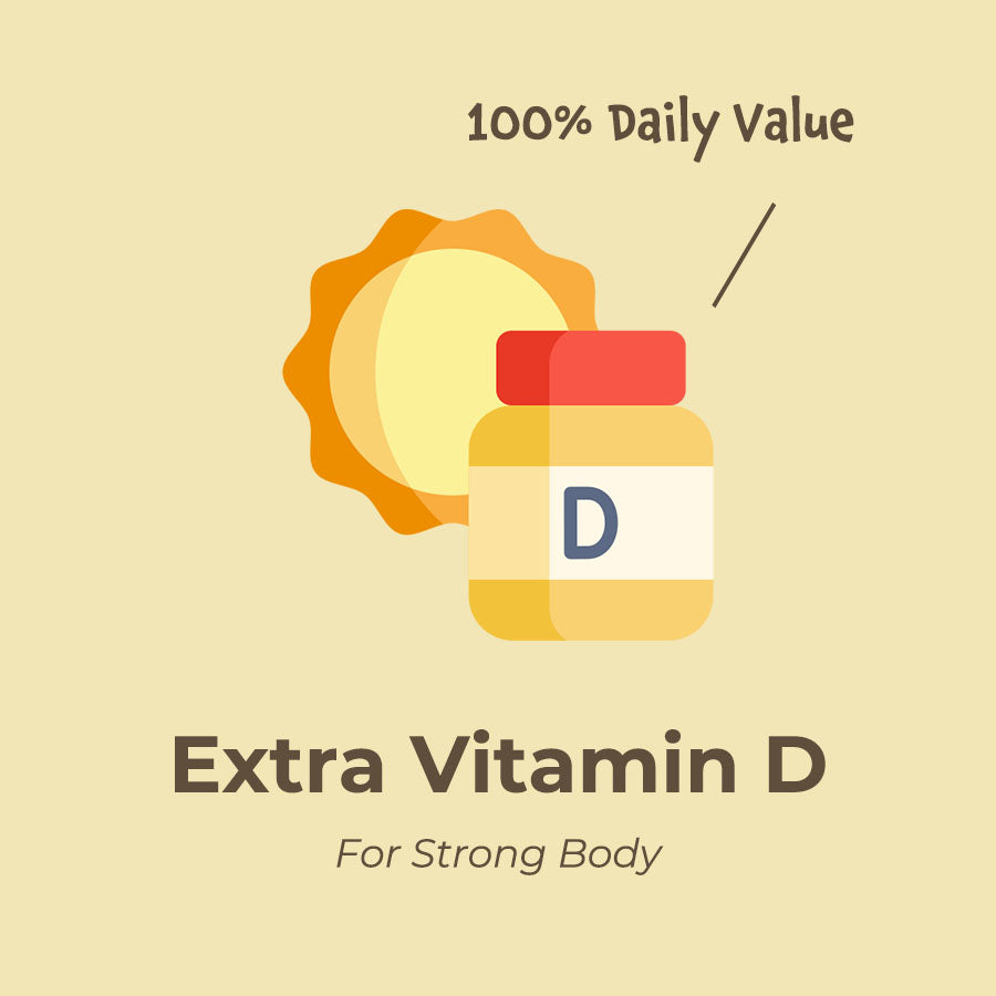 100% Vitamin D of daily value