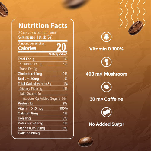 Super Mushroom Coffee Latte 30T | Sunshine Latte