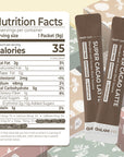 Nutrition Facts of Korean Black Sesame &amp; Cacao Latte Powder