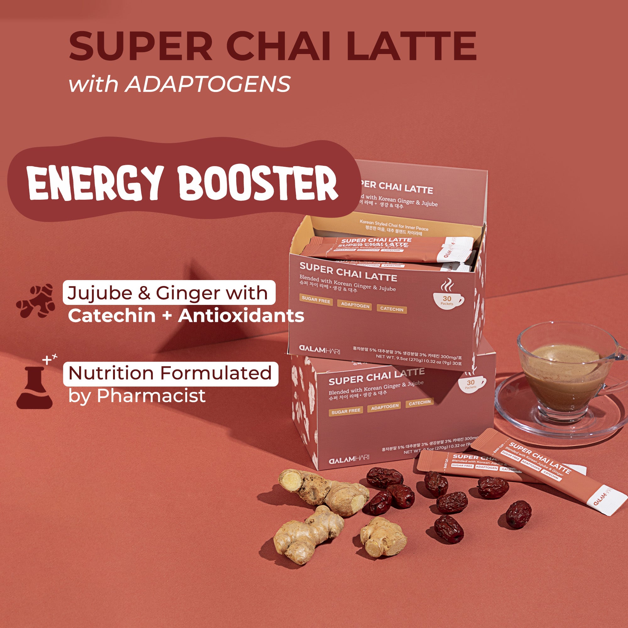 Benefits of Korean Super Chai Latte Powder with Jujube &amp;amp; Ginger