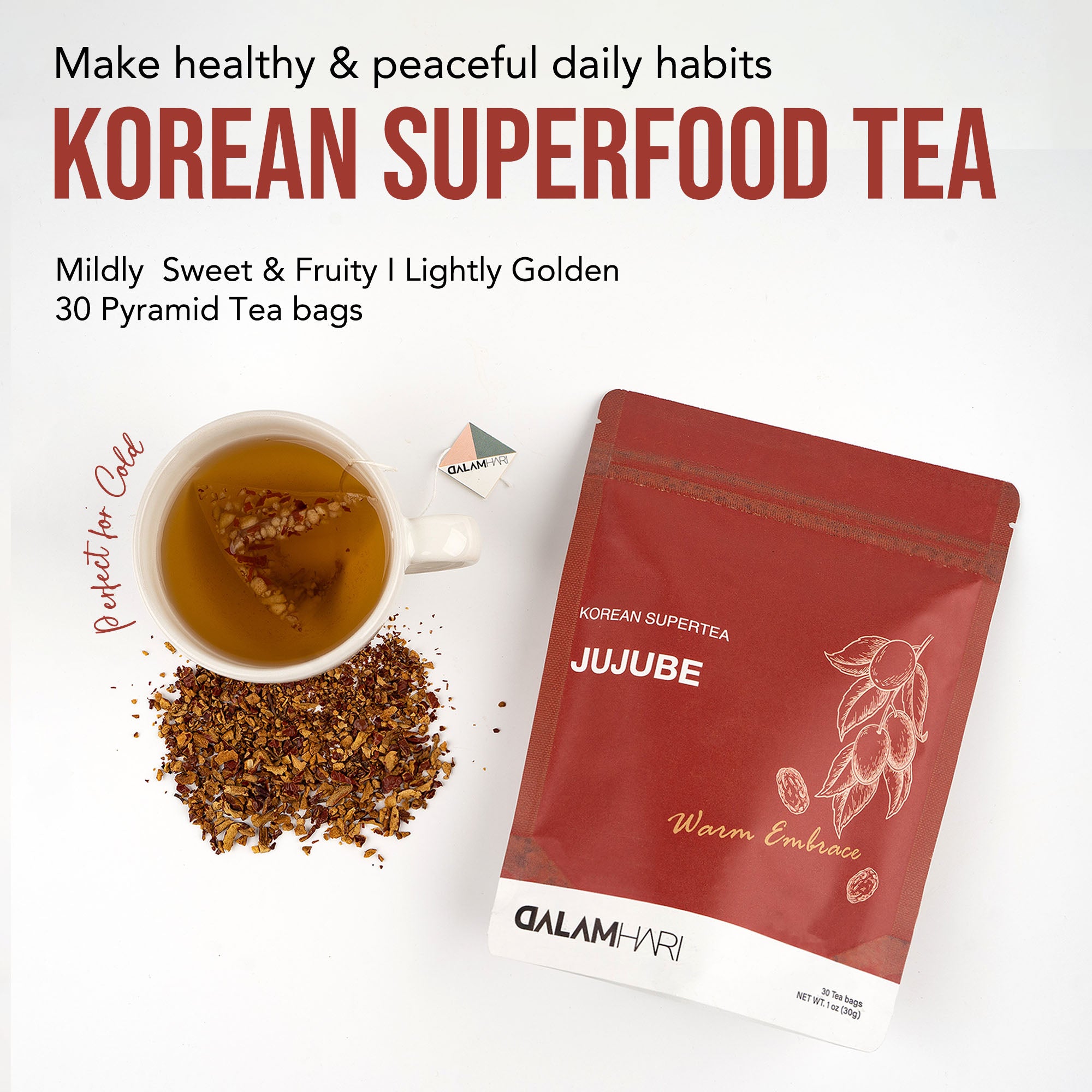 Korean Jujube Tea(30 tea bags)