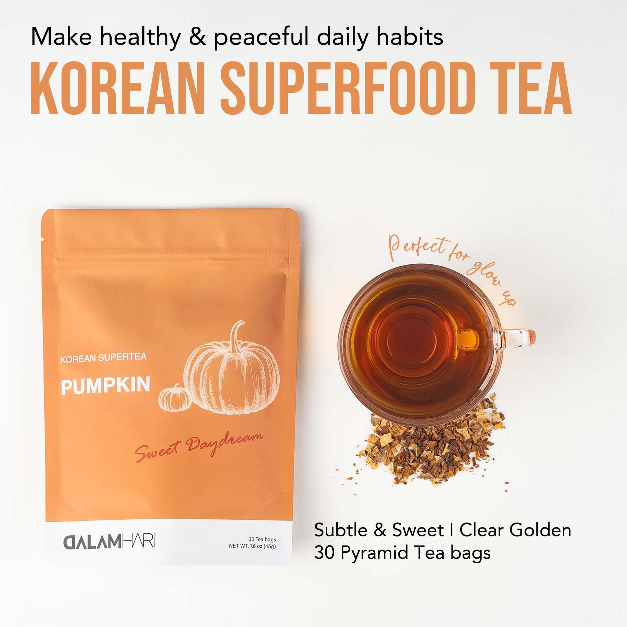 Korean Pumpkin Tea(30 tea bags)
