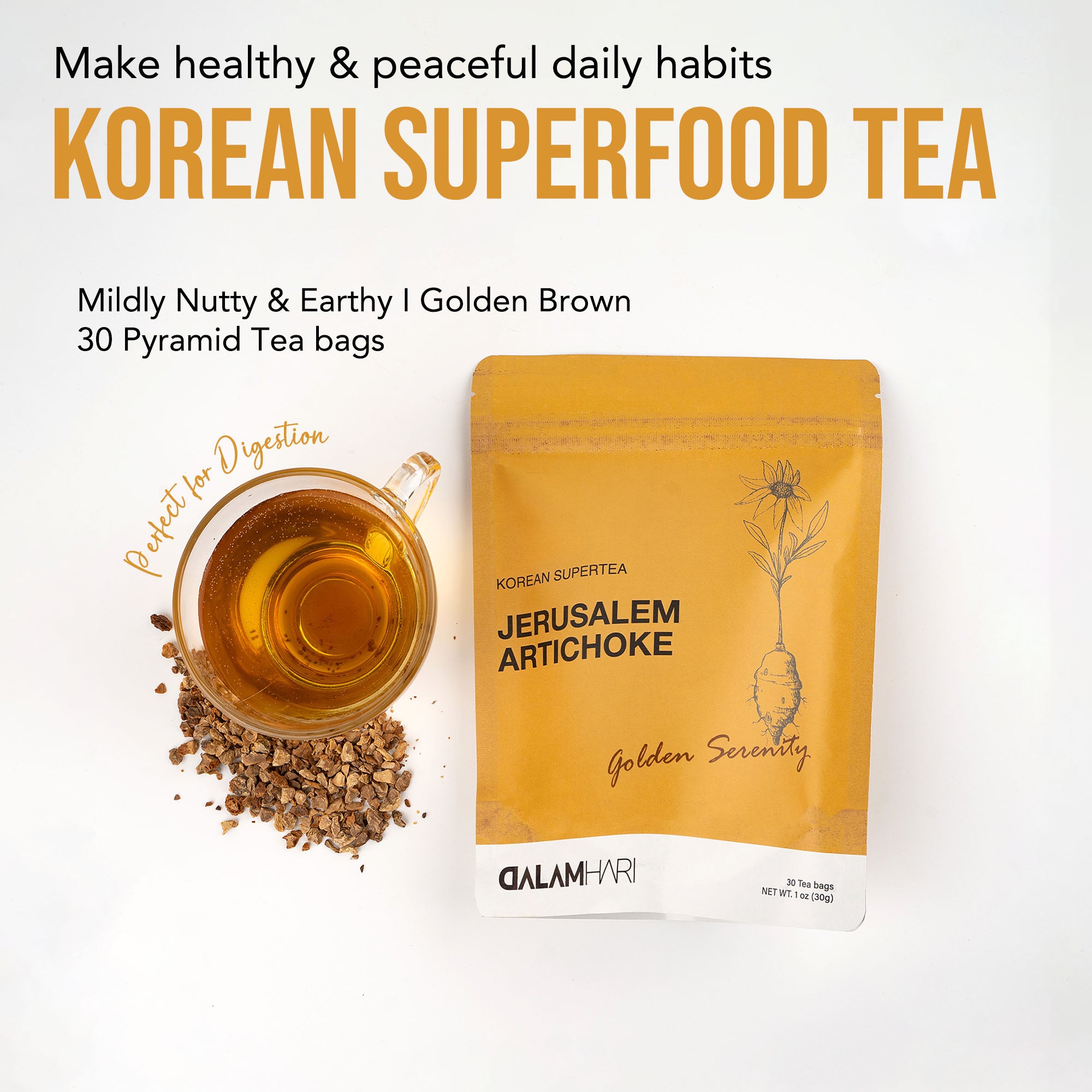 Korean Jerusalem Artichoke(Sunchoke) Tea