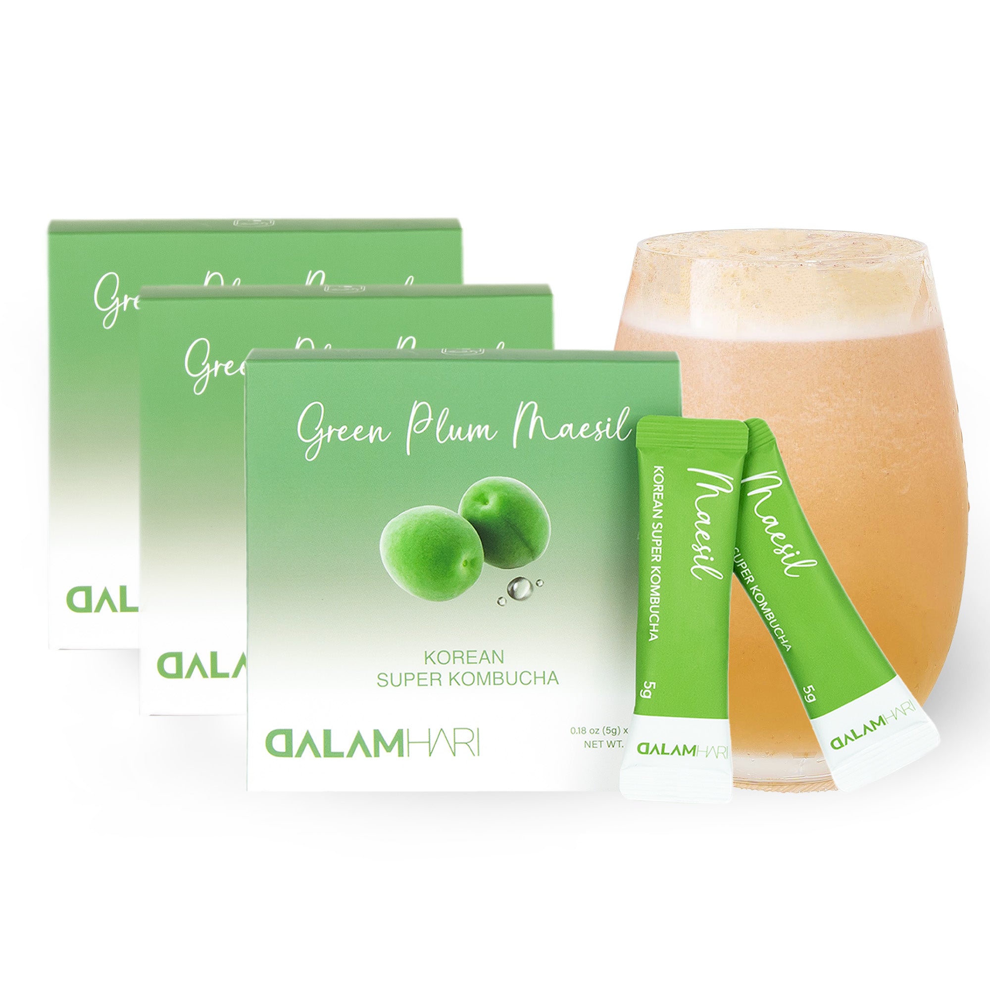 Green Plum(Maesil) Kombucha Tea Powder Multi Pack (3 Set)